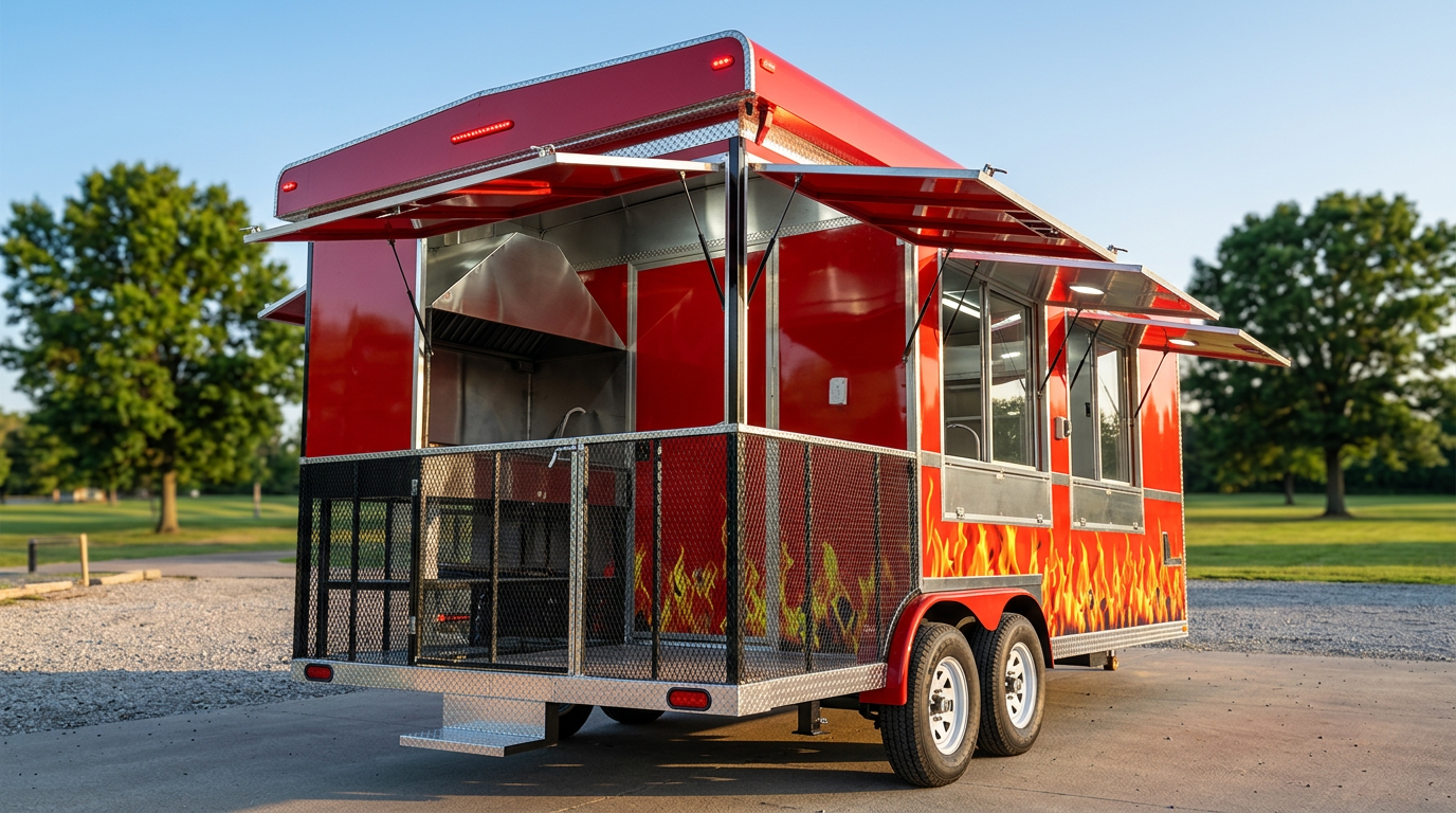 BBQ Trailer Deluxe — TRAILEXX food trailer